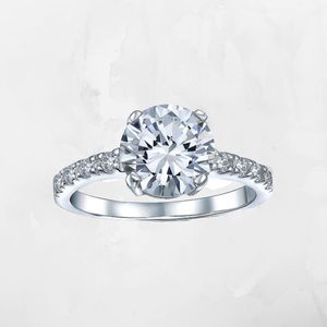 Rachelment The Label Forever Engagement Promise Ring Sterling Silver Demi Fine 7